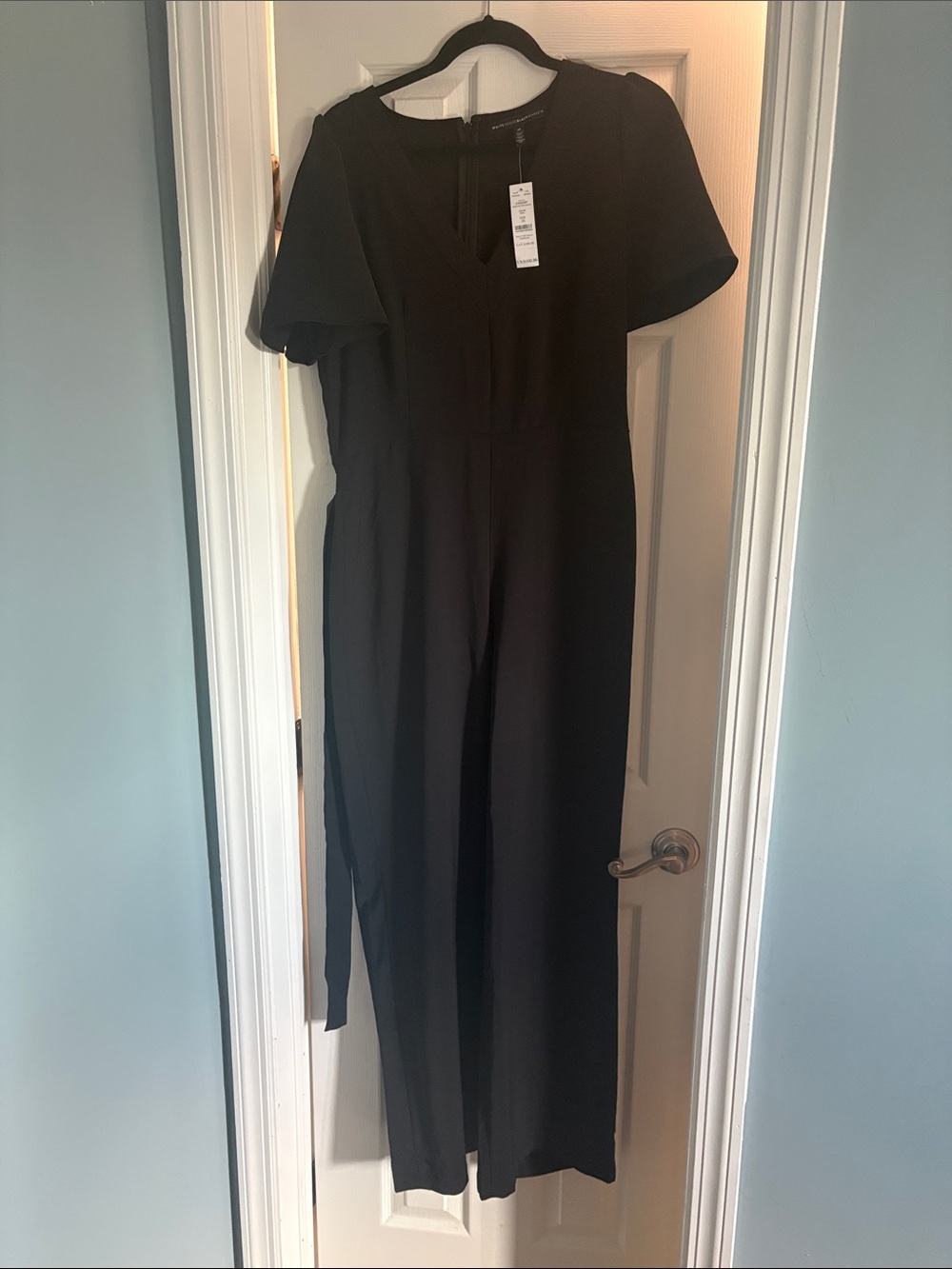 White House Black Market Black Jumpsuit NWT